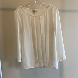 Long sleeve pleated top